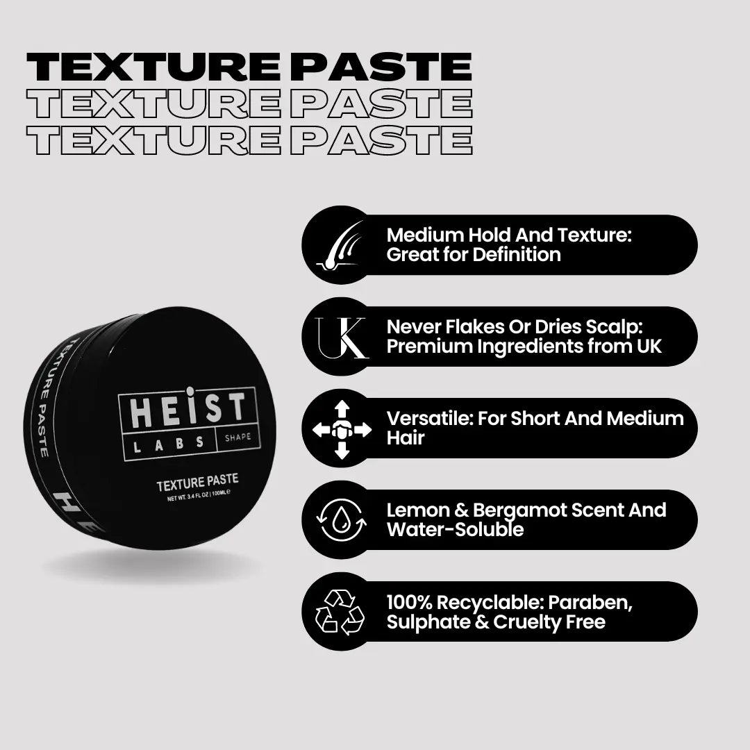 Pastă de Styling pentru Păr 100ml | Textură & Fixare Medie