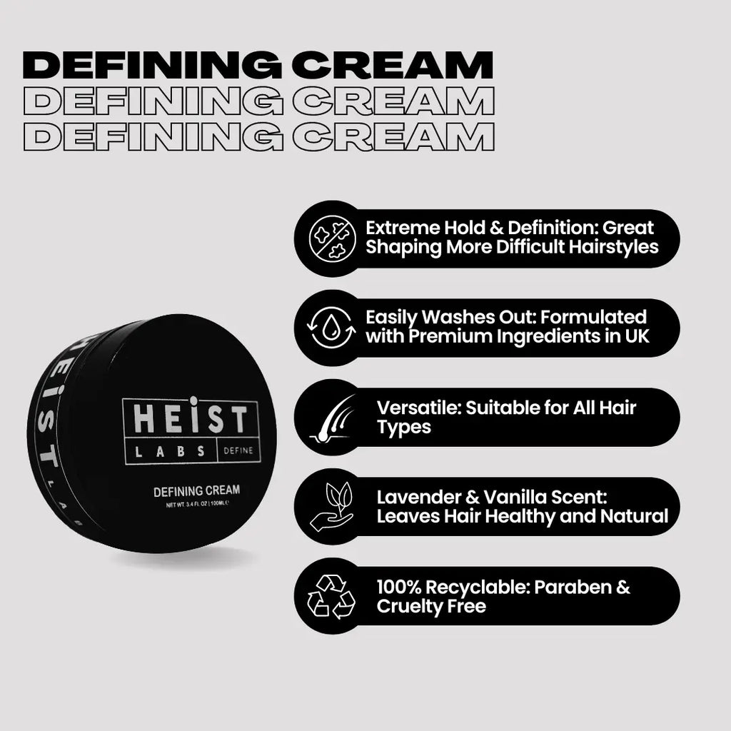 Cremă de Styling pentru Păr 100ml | Fixare & Definire