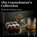 Set Cadou Pahare Whiskey "Palm" & Pietre Granit