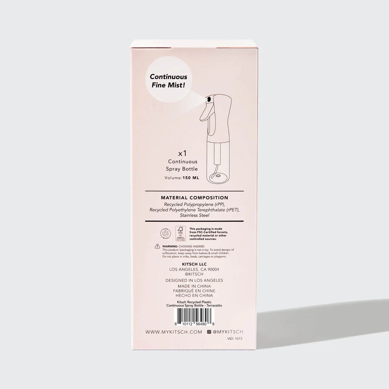 Spray Pulverizare Continua Reîncărcabil | Styling & Reîmprospătare Păr (Terracotta)