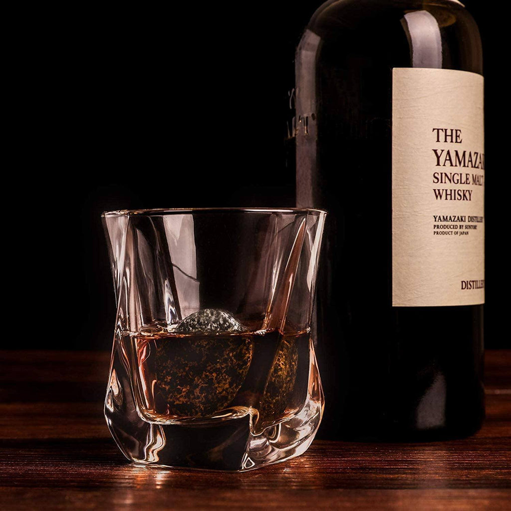 Set Cadou Pahare Whiskey "Twist" & Pietre Granit