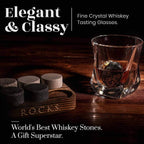 Set Cadou Pahare Whiskey "Twist" & Pietre Granit