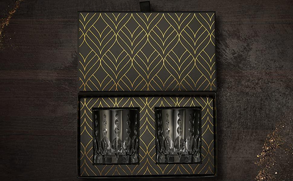 Set 2 Pahare Whiskey Cristal  - Monarch